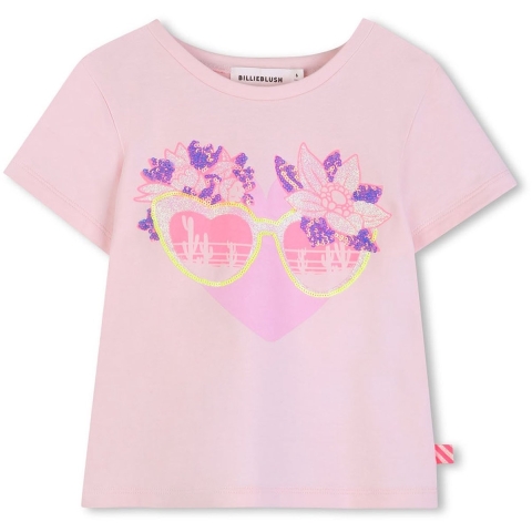 Billieblush T-Shirt - Roze Pale - Billieblush - 10 jaar (140) - T-Shirts