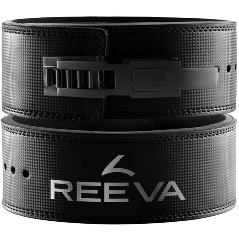 Reeva Halterriem Carbon Leer met Verstelbare Gesp V2 - XL