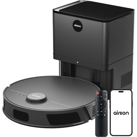 Airson X2 Ultra Clean - Robotstofzuiger met Dweilfunctie - LiDAR Navigatie - Automatisch Leegstation - Geschikt voor Huisdierharen