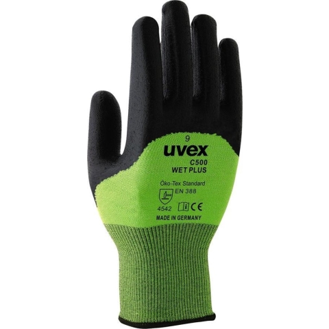 uvex C500 wet plus 6049609 Snijbeschermingshandschoen Maat (handschoen): 9 EN 388 1 paar