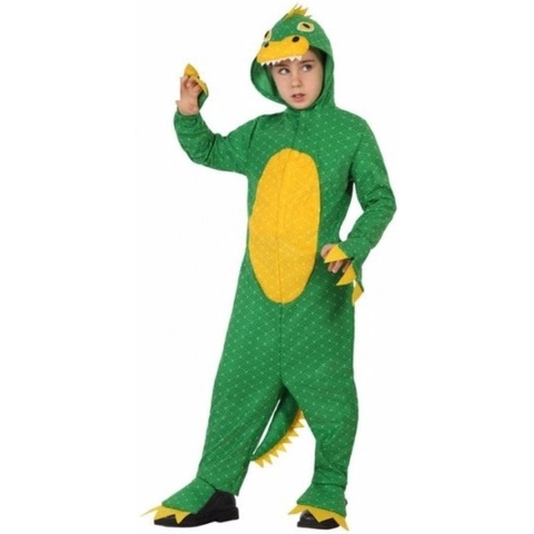 Dinosaurus Rex verkleedkleding kostuum - groen - outfit - voor jongens - Dino pak - dieren 116 (5-6 jaar) -