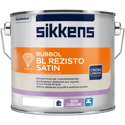 Sikkens Rubbol BL Rezisto Satin - 2,5L RAL 9003 | Signaalwit 2.5L