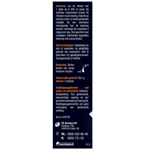 2+3 gratis: 2x Lucovitaal Elektrolyten Post Workout 7 sachets