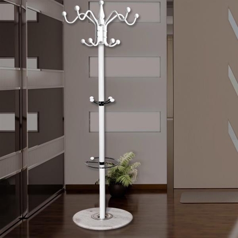 Kapstok Wit 173cm Gebogen