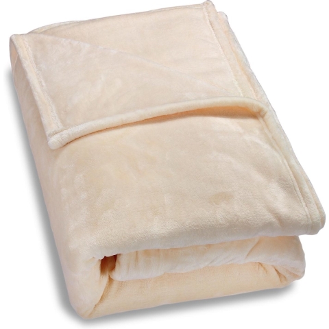 Knuffeldeken Beige 240x220cm Woondeken