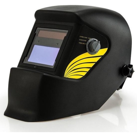 Lashelm met Automatische Verduistering Zwart Polypropylen