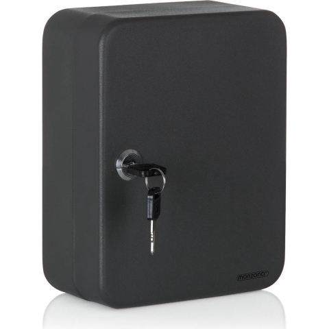 Sleutelkastje 20 Haken Vergrendelbaar Combinatie Zwart