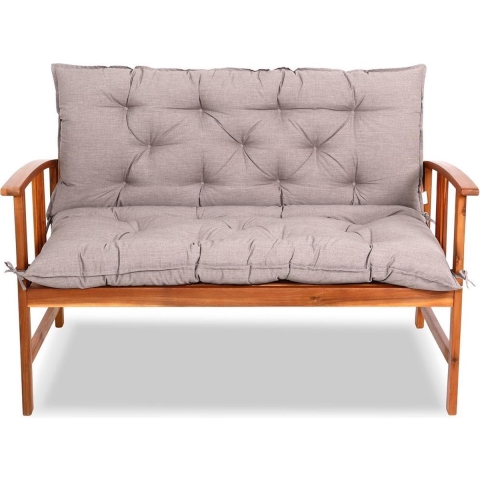 Tuinbankkussen met Rugleuning Crème gemêleerd 100x110x8cm