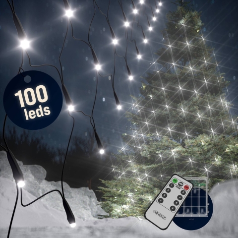 Kerstverlichting Net Koudwit 100 LED´s 120x120cm