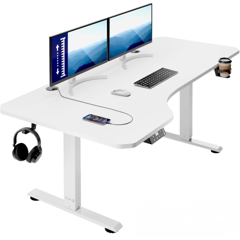 Zit sta bureau Wit 160x75x73-118cm