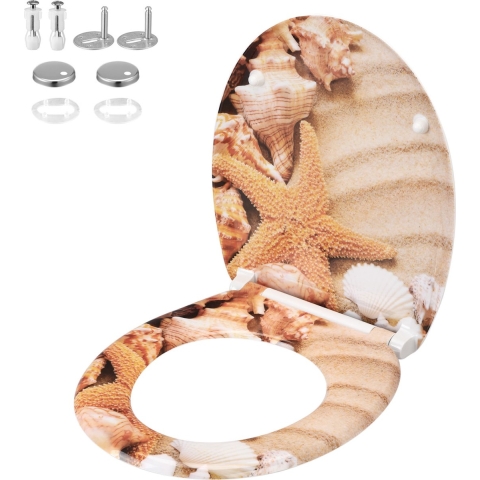 Wc-bril Strandmotief