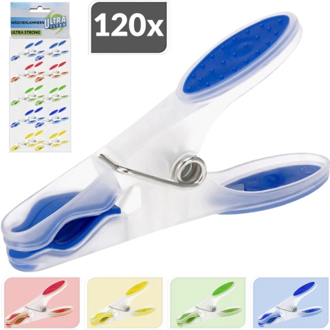 Wasknijpers Bont 120 Stuks Kunststof