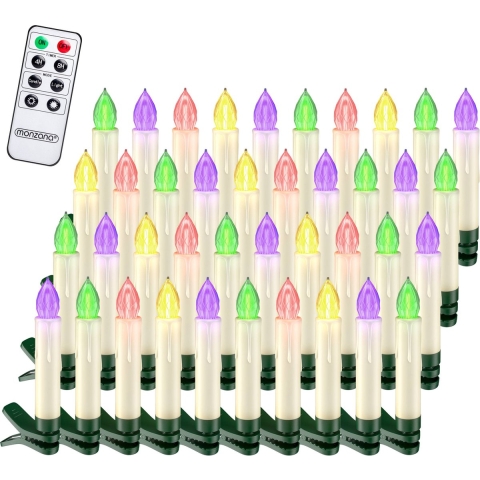 LED Kerstboomverlichting 40 stuks Multicolor incl Batterijen