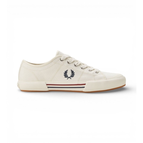 Fred Perry B708 Vintage Tennis Canvas Heren Witte Sneakers