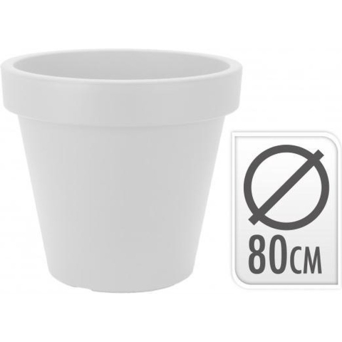 Bloempot rond 80 x 70 cm wit Nampook - Nampook