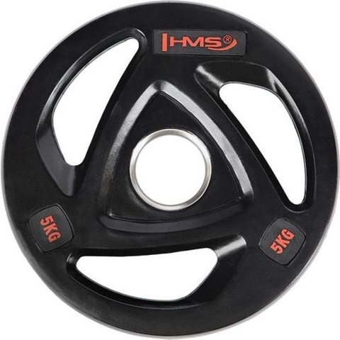 HMS Fitness Olympische Halterschijf - Zwart - 5 kg