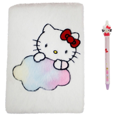 Pluche notitieboek en pen set Cyp Brands Hello Kitty