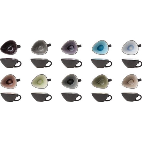 Cosy & Trendy tapas / saus schaaltjes Streetfood - met oor - 10x - multi kleuren - 8 x 7 x 4 cm -