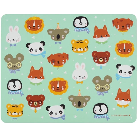 A Little Lovely Company Placemat - Vinyl - Animal Friends - A Little Lovely Company - OneSize - Placemat