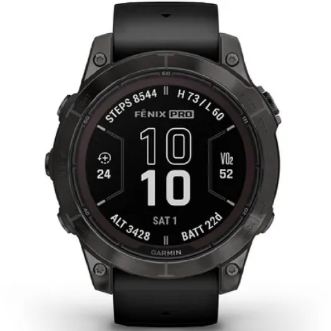 Garmin fēnix 7 Pro - Smartwatch - GPS - Zonne-energie - Grijs (Zwart)