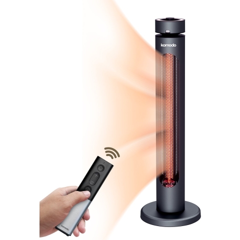 Komodo Fuji Infrarood Kachel - Terrasverwarmer 2000W - 8 Warmtestanden - Zwart