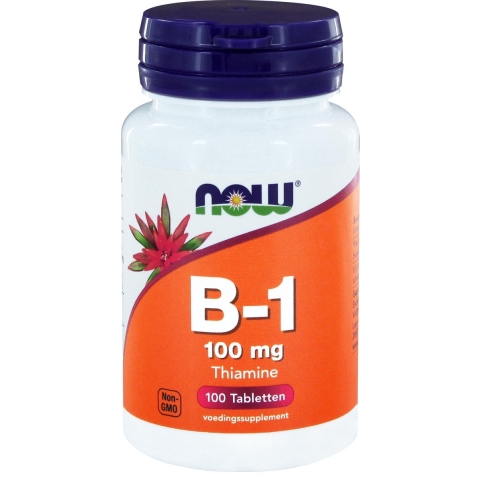 NOW Vitamine B1 100mg 100 tabletten