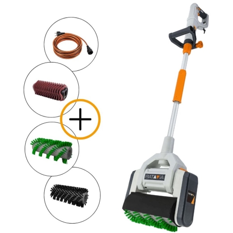 Batavia Maxxbrush 1020W Multi-Borstel 26 cm - Incl. Alle Borstels&Q Link verlengkabel 15m