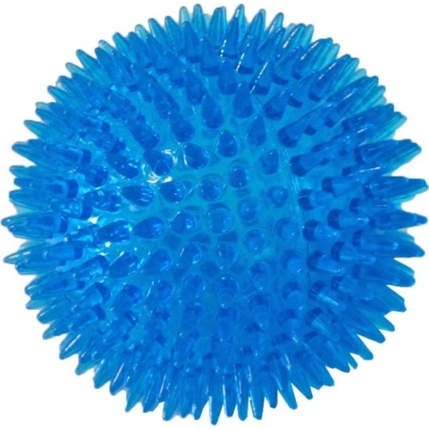 Hondenspeelgoed bal 10 cm drijvend blauw