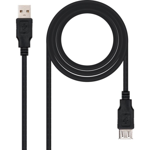 USB Cable NANOCABLE 8433281002999 3 M Black