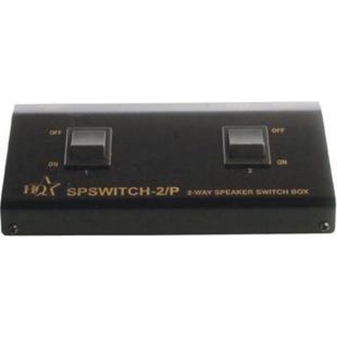 Analogue Audio Switch 2x (2x Clip Female) - 2x Clip Female Black