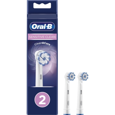 Oral-B Sensitive Clean - Met CleanMaximiser-technologie - Opzetborstels - 2 Stuks