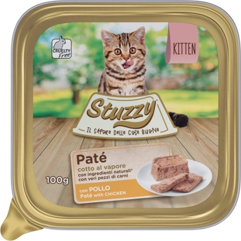 Stuzzy Kip Kitten - Kat - Natvoer - 32 x 100 gr