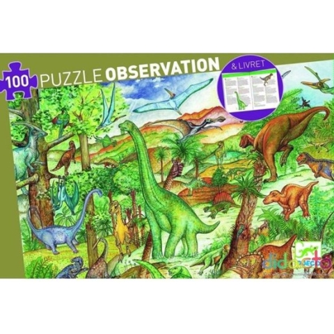 Djeco Dinosaurussen - 100 stukjes