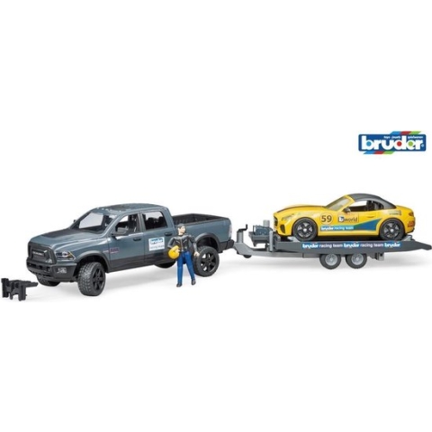 Bruder RAM 2500 Power Wagon en Roadster Racing Team 1:16