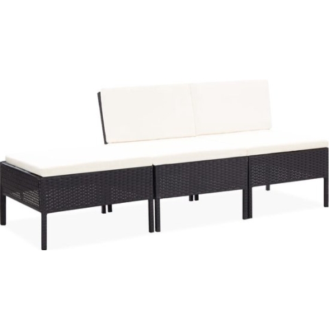 vidaXL-3-delige-Loungeset-met-kussens-poly-rattan-zwart