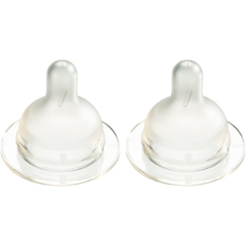 Difrax Flessenspeen Wide voor brede babyflessen - Maat Medium - 2 stuks