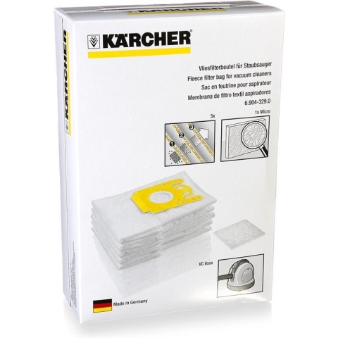 Karcher VC6 Vlies - Stofzuigerzakken - 5 stuks