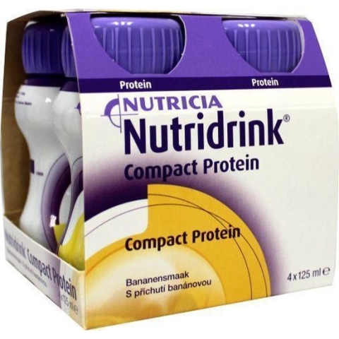 Nutridrink Compact Proteïne Banaan Shake - 4 x 125 ml - Drinkmaaltijd