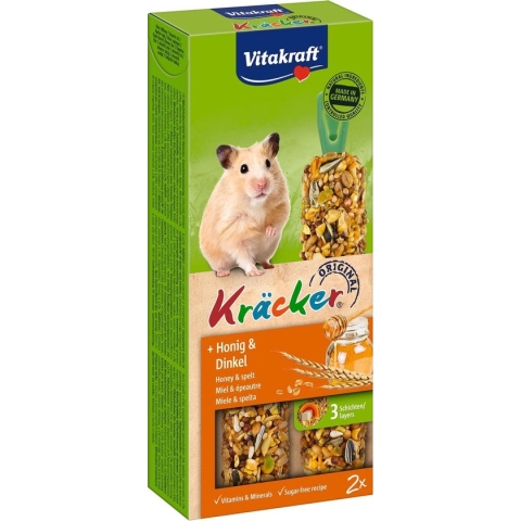 Vitakraft Hamsterkracker - 2 in 1 Honing - Hamstersnack