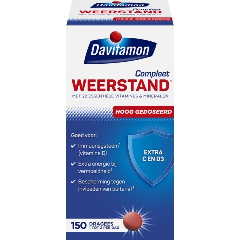 Davitamon Compleet Weerstand Forte met vitamine D - Multivitaminen en mineralen - 150 stuks