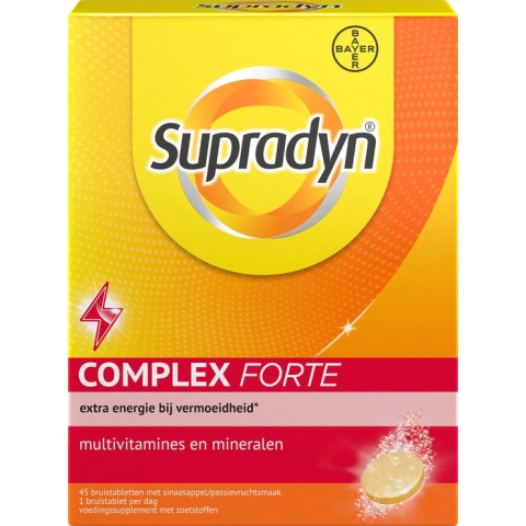 Supradyn Complex Forte multivitaminen - voor extra energie bij vermoeidheid - 45 bruistabletten