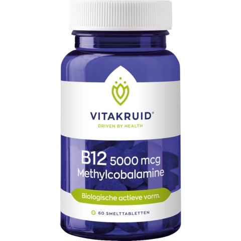 Vitakruid B12 Methylcobalamine 5000 mcg 60 smelttabletten