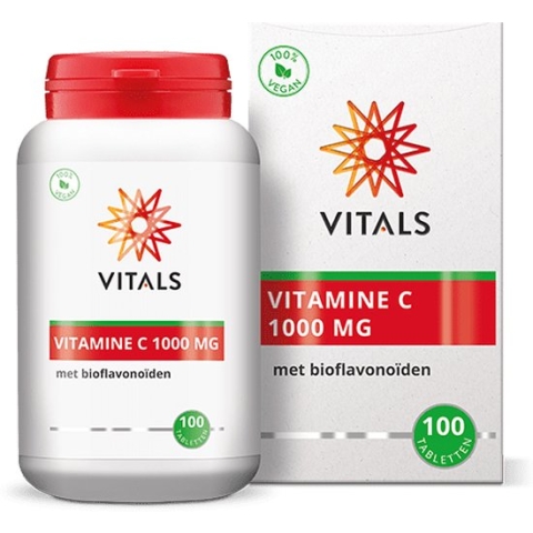 Vitals - Vitamine C - 1000 mg - 100 tabletten - met bioflavonoïden