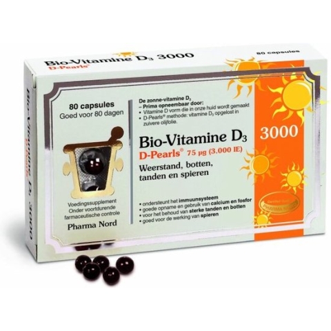 Pharma Nord Bio-Vitamine D3 (3000 IE) - 80 capsules