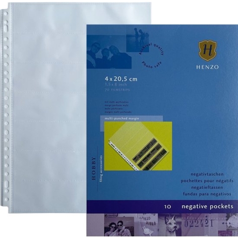 Insteekhoes - Henzo - 10 stuks voor 70 negatiefstrippen - Transparant