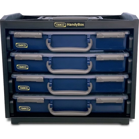 Raaco Handybox - Met 4 Assortimentsdozen - Incl. inzetbakjes - 136242