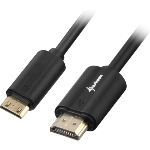 Sharkoon HDMI naar Mini HDMI 2.0 3M - Zwart