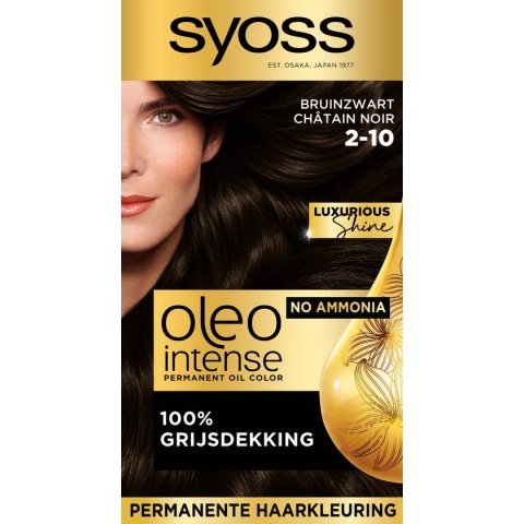 SYOSS Oleo Intense- 2-10 Bruinzwart - Haarverf - Permanent - 1 stuk