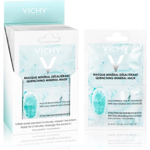 Vichy Pureté Thermale Verfrissend Mineraal Masker Sachets 2x6ml