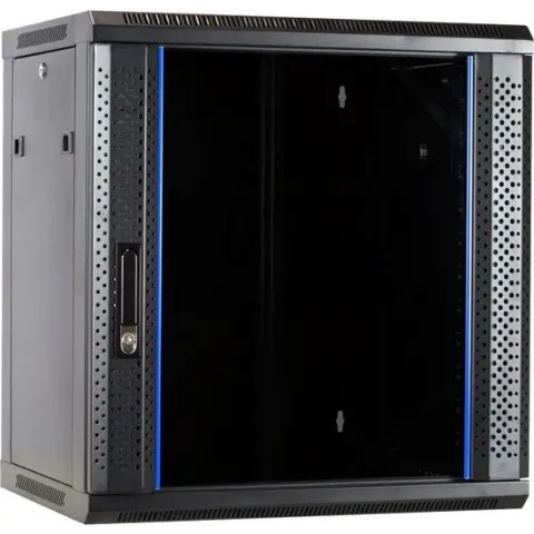 12U wandkast met glazen deur 600x450x635mm